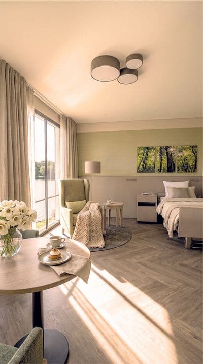 Zimmer Pflegebett, Service-Wohnen am Zwenkauer See