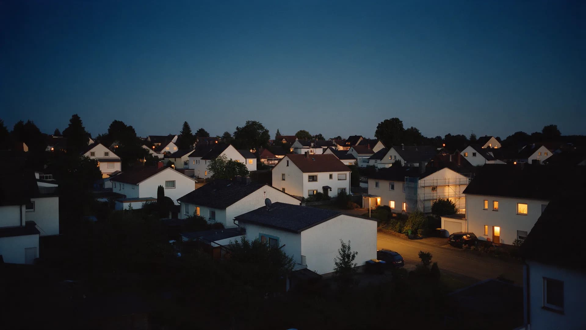 Dächer und Gärten über dem Leipziger Land, wie sie den Ortskern von Bad Lausick prägen